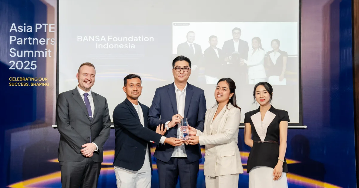 BANSA Foundation Raih Partner of the Year dari Pearson Test of English di PTE Partners Summit 2025
