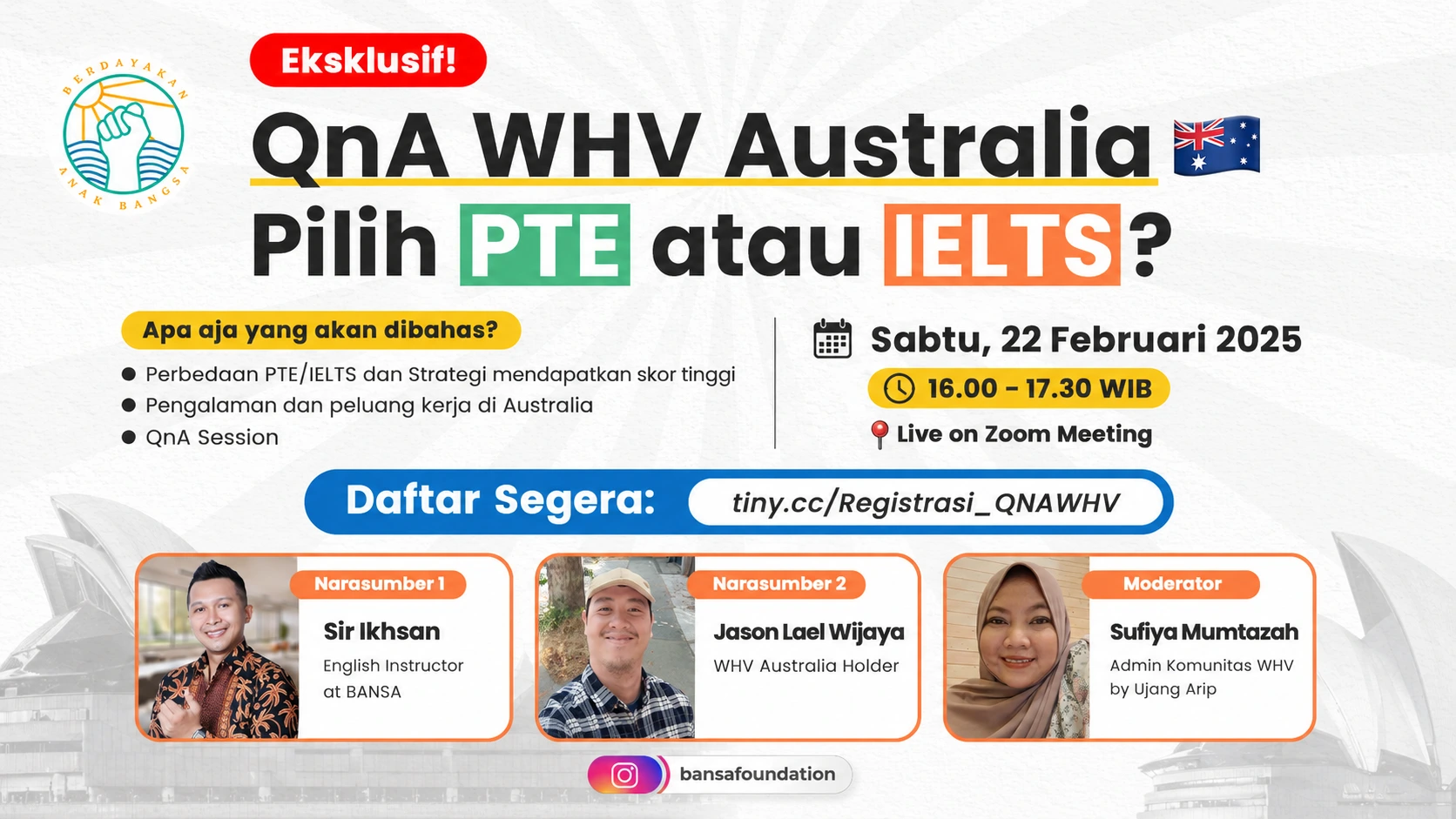 QnA WHV Australia Eksklusif : Pilih PTE atau IELTS ?