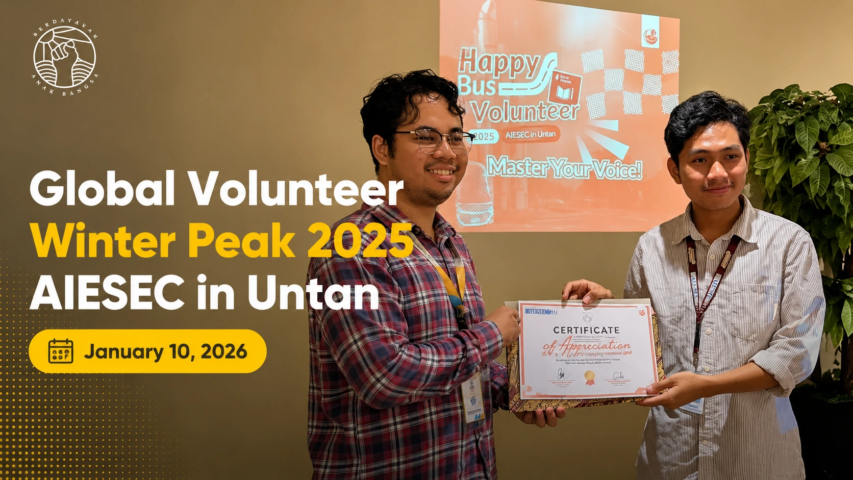 Global Volunteer Winter Peak 2025 AISEC Untan with BANSA Foundation